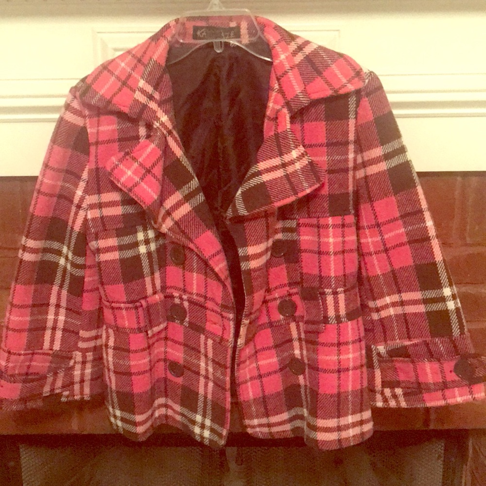 Adorable Chocolate and Pink Peacoat